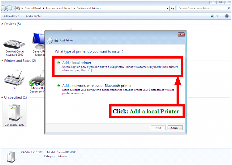 add printer wizard windows 10 command line