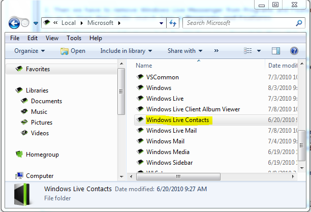 Windows Live Messenger - Manually Uninstall-4.png