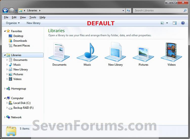 Libraries - Rename in Windows 7 Navigation Pane-libraries_default.jpg