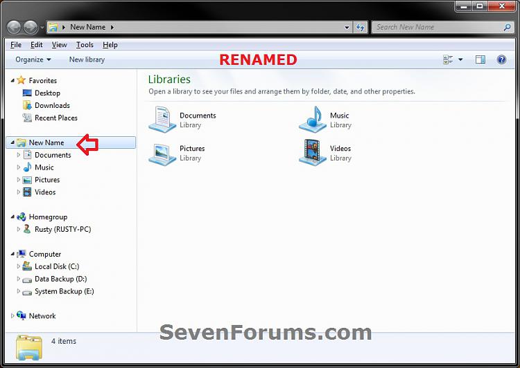 Libraries - Rename in Windows 7 Navigation Pane-libraries_renamed.jpg