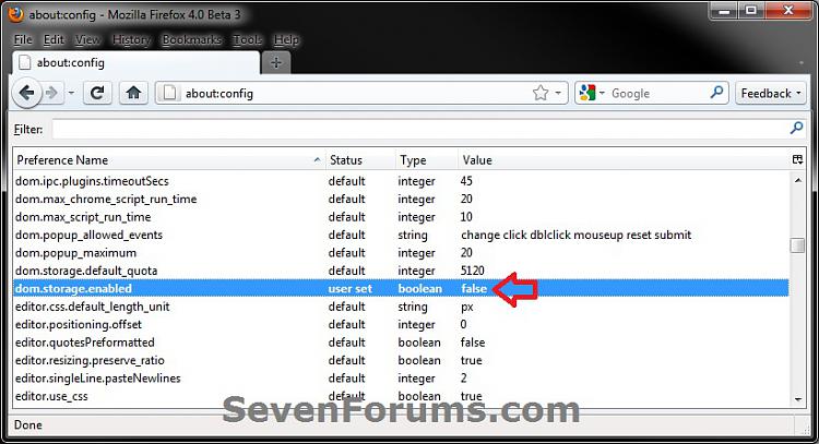 DOM Storage &quot;Cookies&quot; - Enable or Disable-firefox-4.jpg