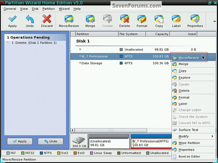 Partition : Recover Space Used by an Older OS-resize.jpg