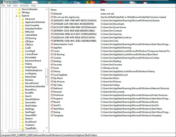 User Folders - Restore Default Location-regedit-shell.jpg