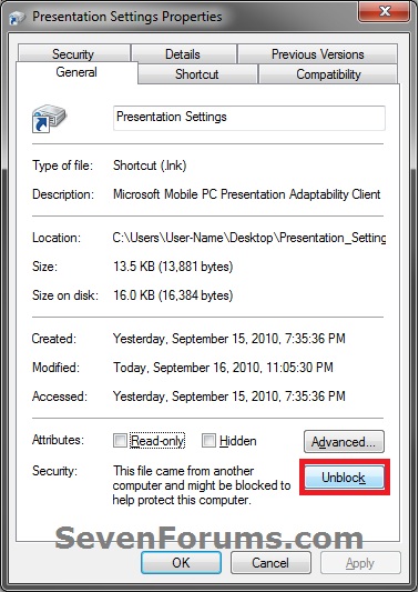 Presentation Settings Shortcut - Create-unblock.jpg