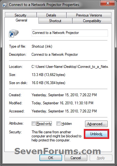 Connect to a Network Projector Shortcut - Create-unblock.jpg