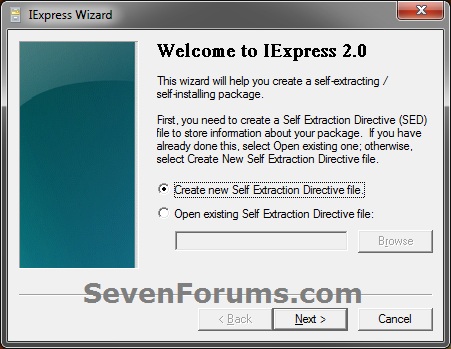 IExpress Wizard Shortcut - Create-example.jpg