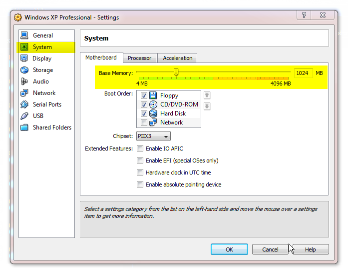 Installing software on WinXP virtual machine-vb_settings_1.png