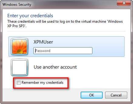 6 months later,it suddenly wants a name and password.  HUH?-xpm_remember_credentials.png
