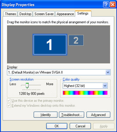 Different Display Settings: WMWare &amp; VirtualBox-vmware-display-settings-window.jpg