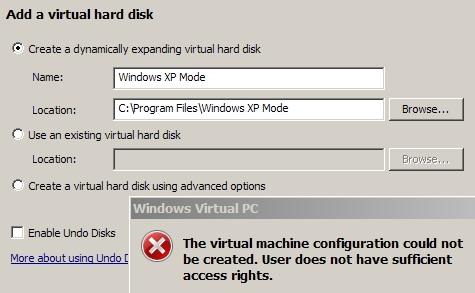 W732 Pro UAC causes XP virtual machine configuration Error.-cant-config-virtual-machine-error-2.jpg