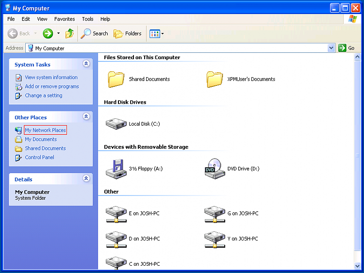 Win7 shared drives in virtual XP-network-places.png