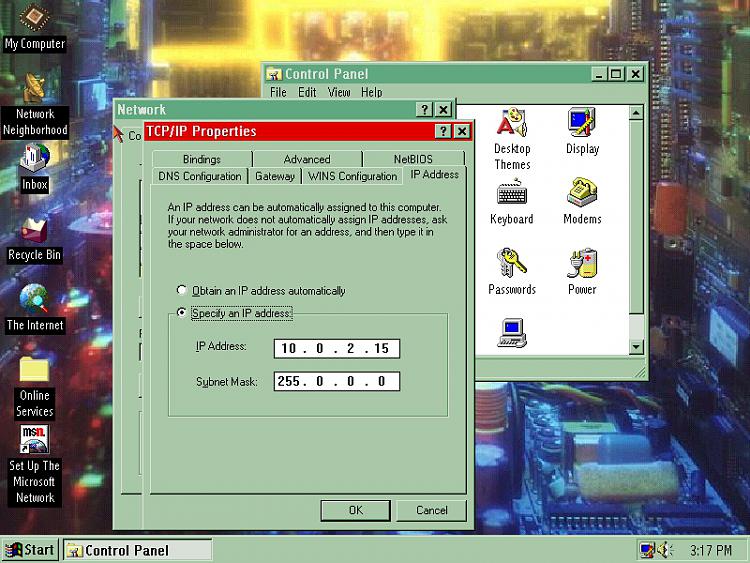 VirtualBox Windows 95 guest doesn't connect to Net-tcpip-ip-address.jpg