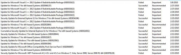 Windows 7 failed updates error code 800B0003 Windows 10 Forums