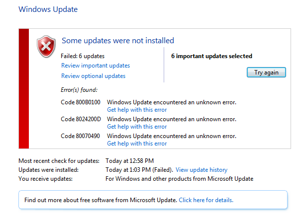 Windows Updates failing with 800B0100, 8024200D and 80070490-updateerrors.png