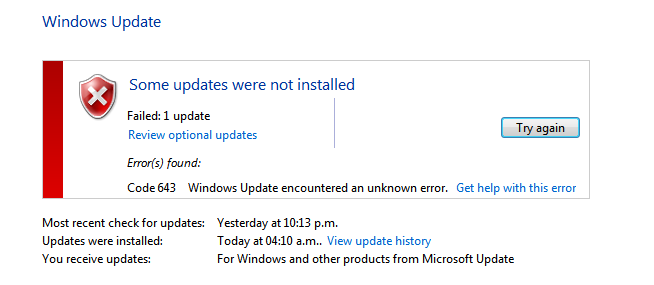 Cannot update framework nor MSE due to error 0x80070643 or 643-capture_1_error_643.png