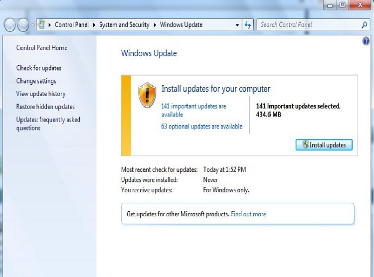 Clean Install Win7 x86. Windows Updates not working :-(-updates.jpg