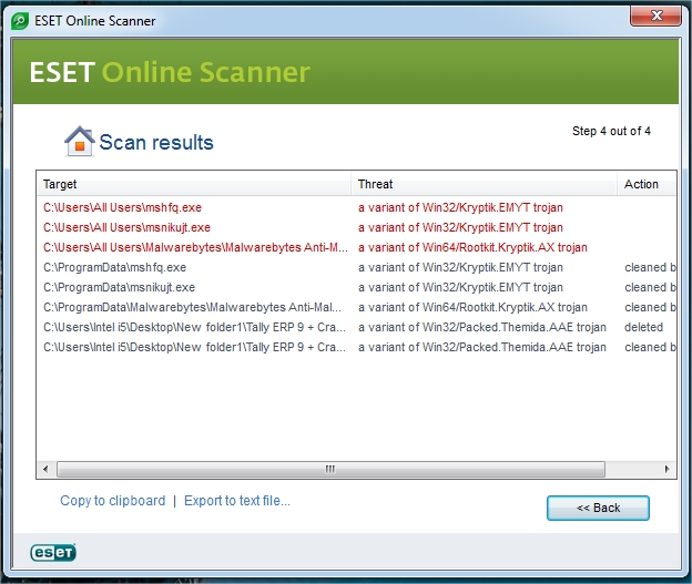 BITS, WUAUSERV, WINDEFEND not working, missing from the Services List-eset-online-scanner.jpg