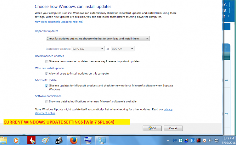 Windows Updates (5/10/2016) - Most failed to install.  Reason?-windows-update-settings.png