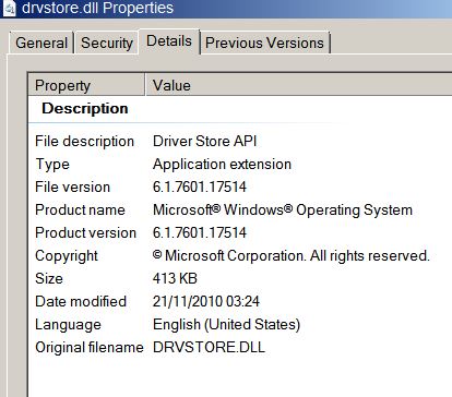 April 2015 servicing stack update for Windows 7 (KB3020369) &amp; files-drvstore_dll-properties.jpg