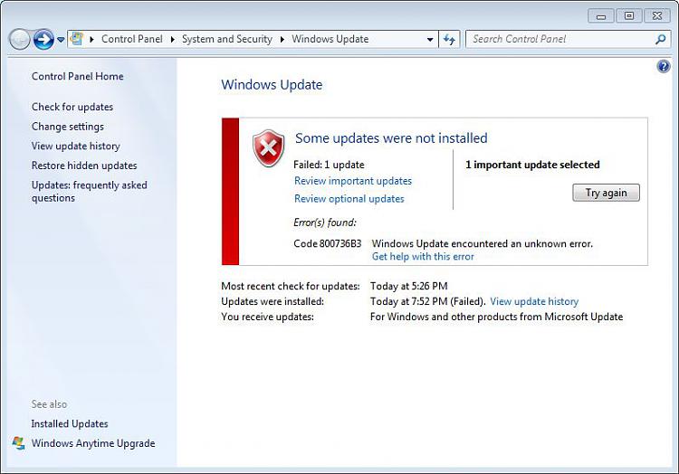 Unable to complete updates, Error 800736B3-windows-update.jpg