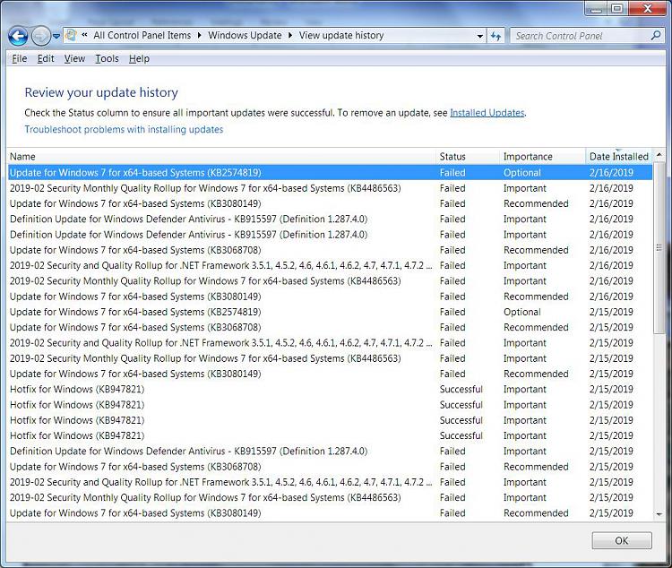 Report On Multiple Windows Update Failures from Dec 2018 On-history.jpg