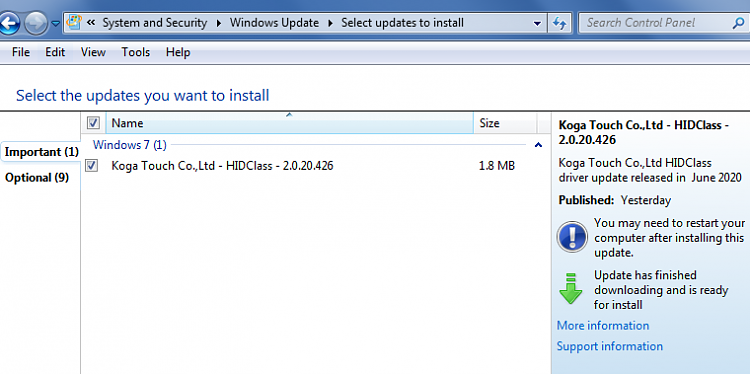 Windows 7 update that looks illegitimate-win7-update.png