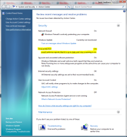 Windows 7 Build 7000 Security Center.PNG