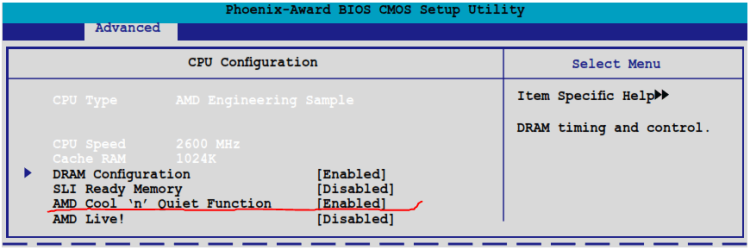 ASUS M2N32SLI Delux BIOS Advanced CPU Configuration.PNG ASUS M2N32SLI Delux BIOS Advanced CPU Configuration.PNG