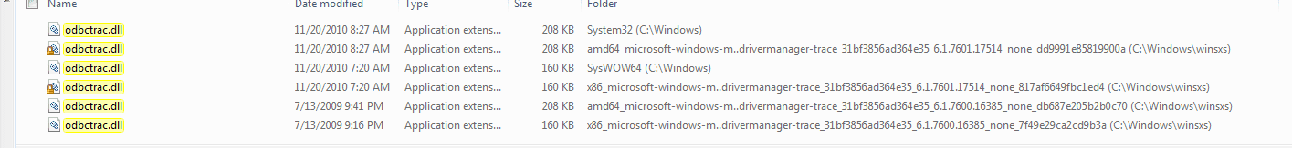 Snip search odbctrac results.PNG