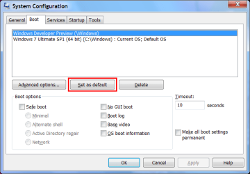 MSConfig (Boot Tab - Default OS).png