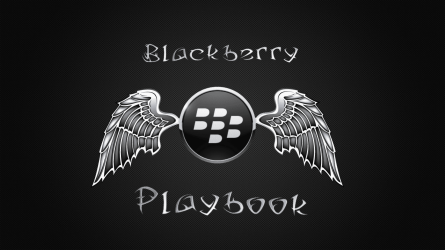 Playbook tribal lettering winged black carbon steel 1080P.png