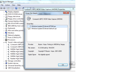 conexant video capture driver details.png