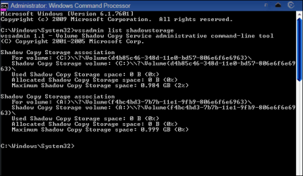 vssadmin list shadowstorage.PNG