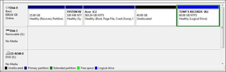 Disk Management - Increase K to 100.00 GB.JPG Disk Management - Increase K to 100.00 GB.JPG