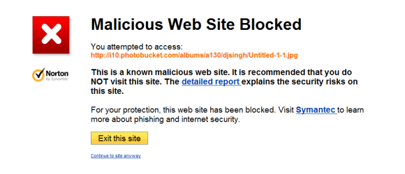 Unsafe site.PNG Unsafe site.PNG