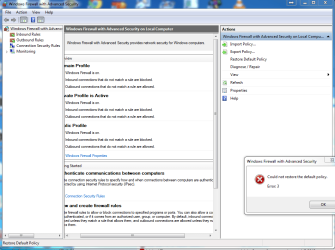 could not restore default policy.PNG