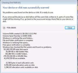CHKDSK report for External HDD.jpg