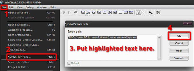 WinDBG Symbol path fix.png