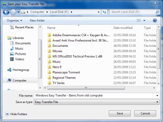 Windows Easy Transfer (Step 6 Save WET file).PNG Windows Easy Transfer (Step 6 Save WET file).PNG