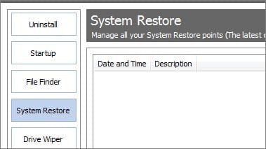 Restore Point at 08.55 21 May 2014 - CCleaner Tools view.JPG Restore Point at 08.55 21 May 2014 - CCleaner Tools view.JPG
