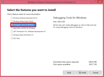 Only select Debugging tools.png