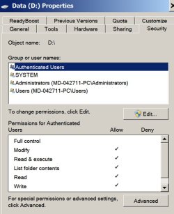 source drive authenticated users properties.jpg