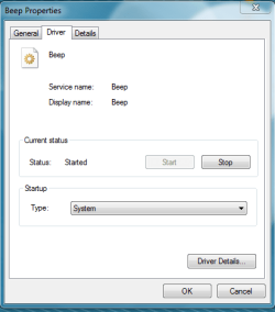 Beep Properties - Driver Tab.png