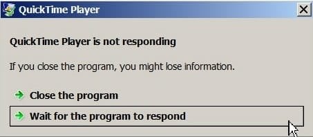 W7 Out of Memory effects other programs too Quick Time PS18261.jpg