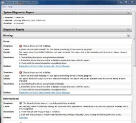health report after USB 3.0 driver update.JPG