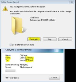 Windows CardSpace' was a folder access denied .JPG