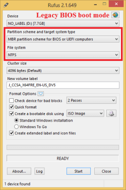 Rufus - Legacy BIOS boot mode compatible USB flash drive.png