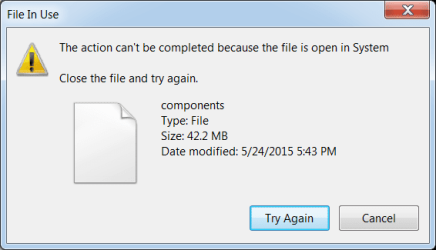 cannot access components.png