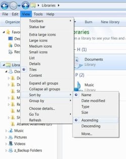 WinExplorer_How to Sort in Library_01.JPG
