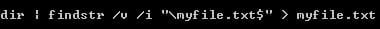 dir exclude file write to txt.jpg